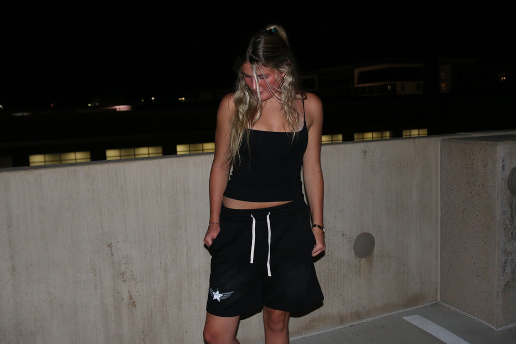 fallen star sweat shorts